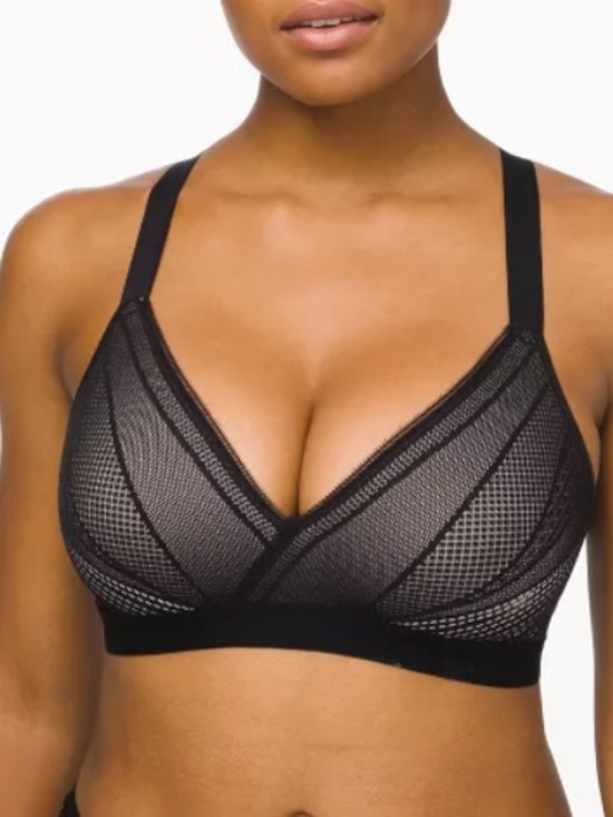 lululemon athletica Other - lululemon athletica black Awake To Lace sports bra 36DD